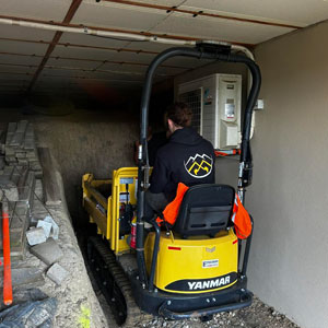 Garage excavation